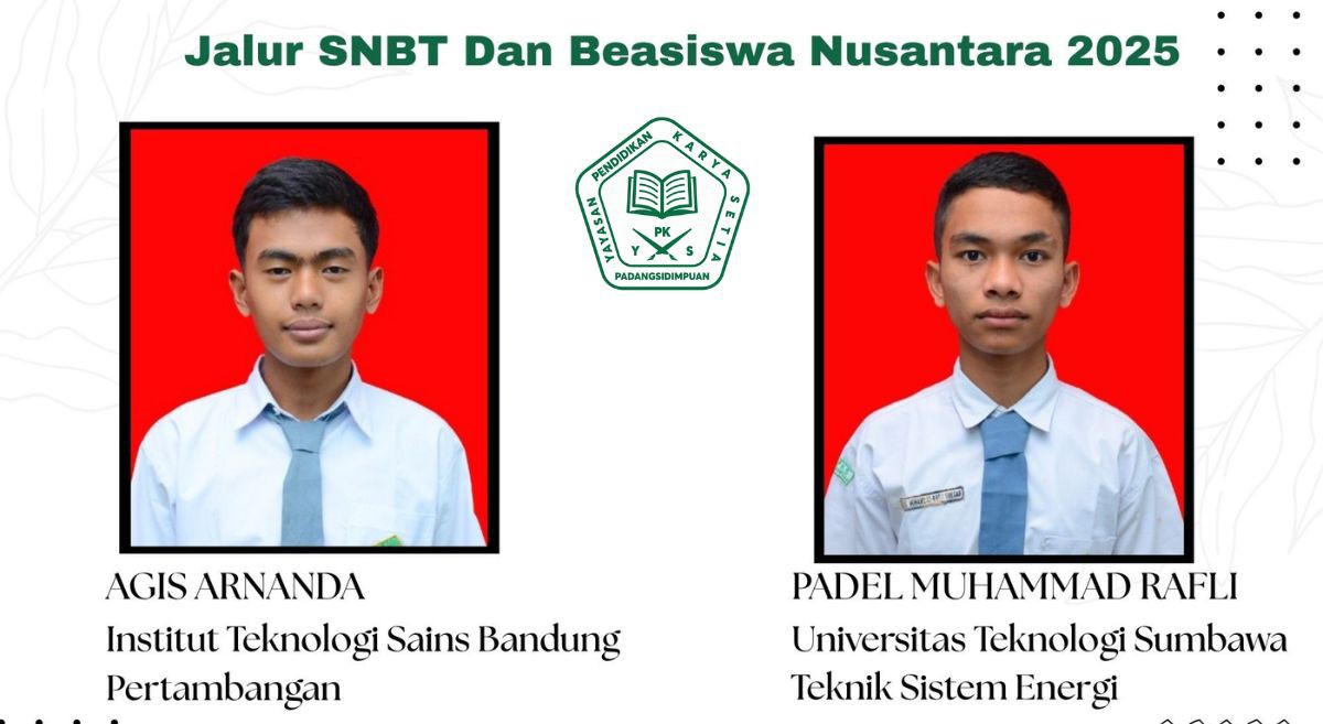 lulus seleksi masuk perguruan tinggi negeri pada jalur SNBT dan Beasiswa Nusantara 
